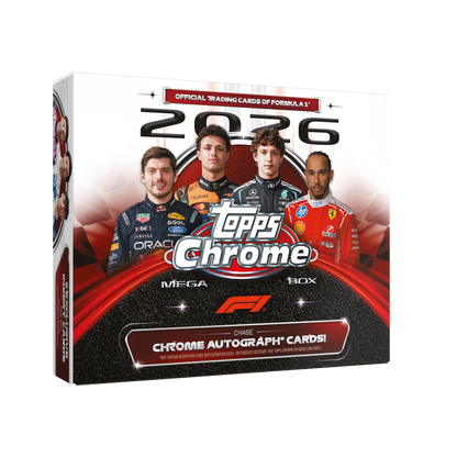 2026 Topps Chrome Formula 1 F1 Trading Card Factory Sealed Mega Box