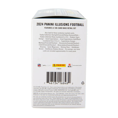 2024 Panini Illusions Football Trading Cards Blaster Box - 36 Cards Per Box