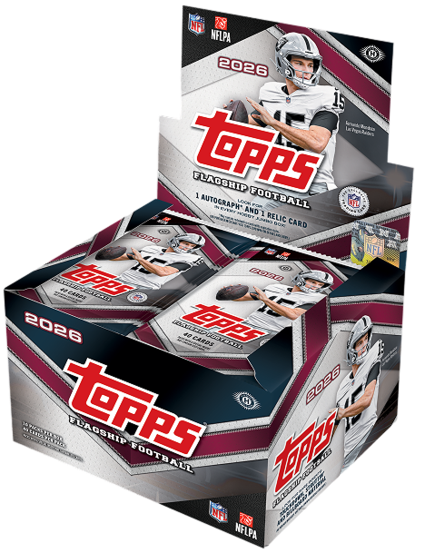 2026 Topps Flagship Football Trading Cards Factory Sealed Jumbo Hobby Box