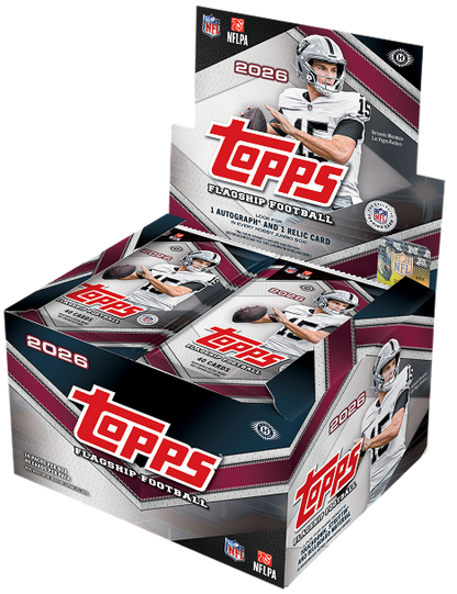 2026 Topps Flagship Football Trading Cards Factory Sealed Jumbo Hobby Box
