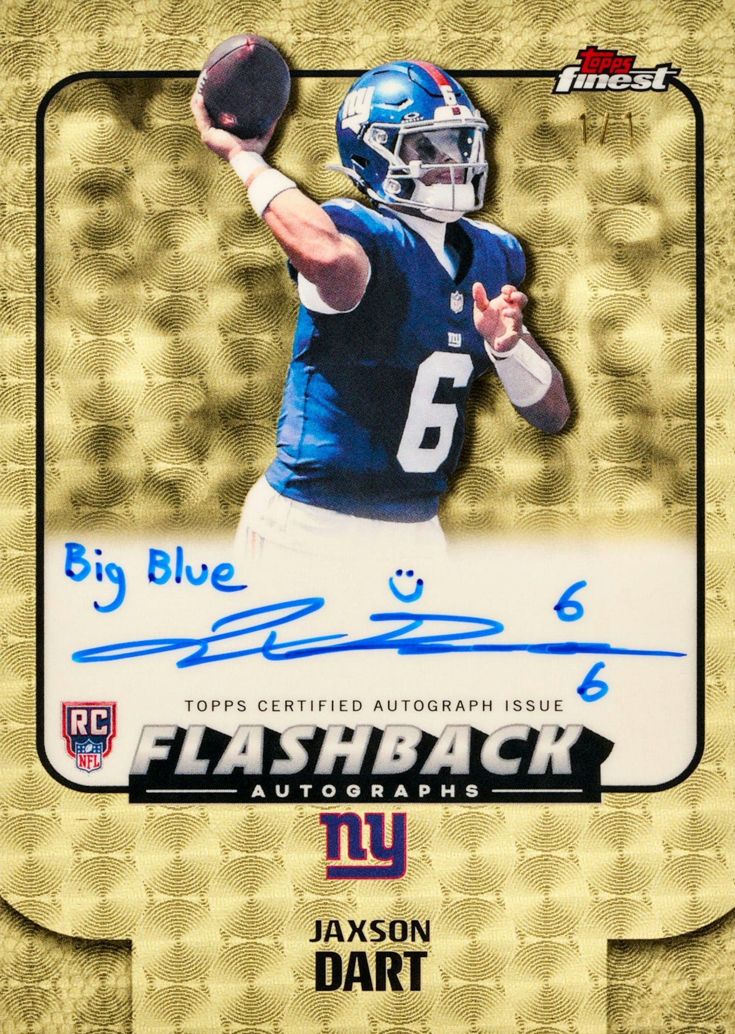 2025 Topps Finest Football Trading Cards Factory Sealed Hobby Box (2 autos/box)