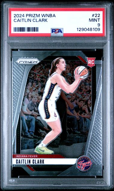 Caitlin Clark Fever 2024 Panini Prizm Rookie Card #22 PSA 9 Mint