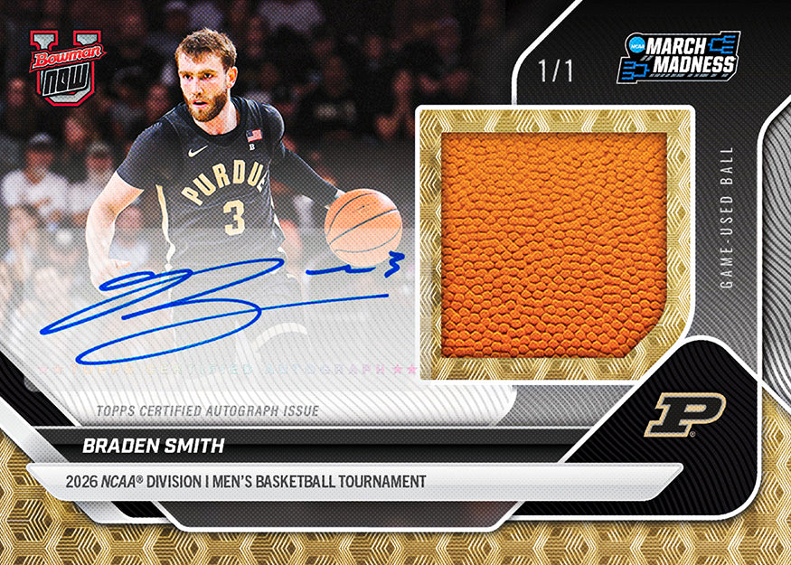 2025-26 Bowman U Now Basketball March Madness Hobby Box - 3 autographs/box