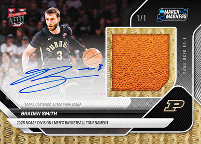 2025-26 Bowman U Now Basketball March Madness Hobby Box - 3 autographs/box