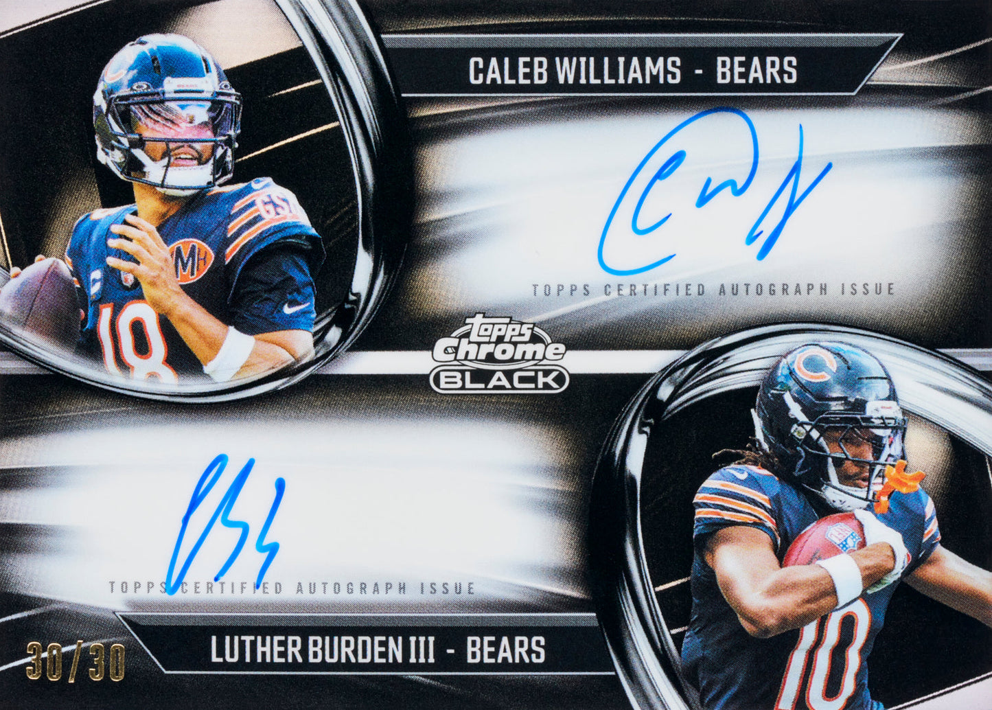 2025 Topps Chrome Black Football Trading Cards Factory Sealed Hobby Box
