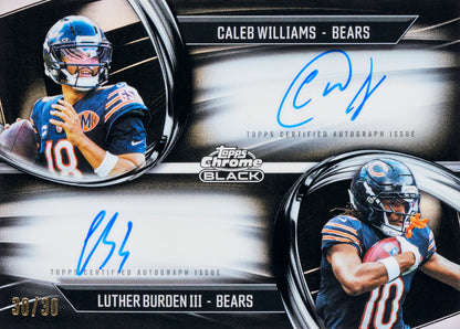 2025 Topps Chrome Black Football Trading Cards Factory Sealed Hobby Box