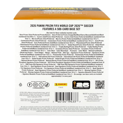 2026 Panini Prizm FIFA World Cup Trading Card Hobby Preferred Factory Sealed Box