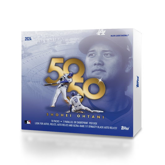 2024 Topps Baseball 50/50: Shohei Ohtani – 10-Pack Hobby Box
