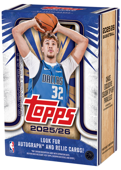2025-26 Topps Basketball Trading Cards Blaster Value Box