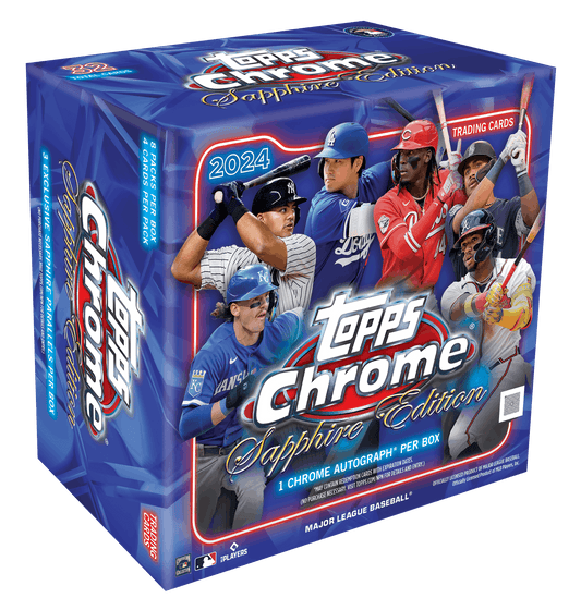 2024 Topps Chrome Sapphire Edition Baseball Trading Cards Box