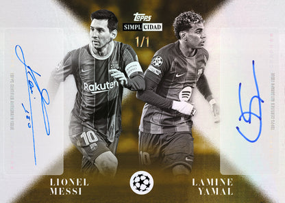 2025-26 Topps Simplicidad UEFA Club Competitions Trading Card Hobby Box