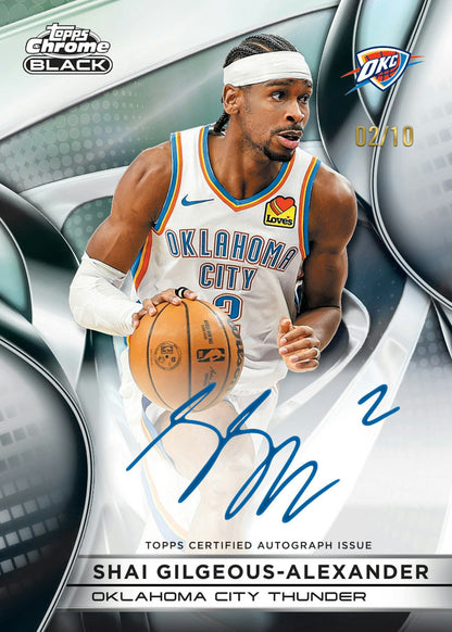 2025-26 Topps Chrome Black Basketball Trading Cards Sealed Hobby Box