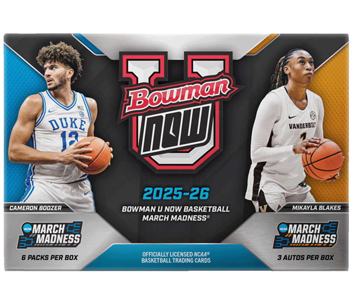2025-26 Bowman U Now Basketball March Madness Hobby Box - 3 autographs/box
