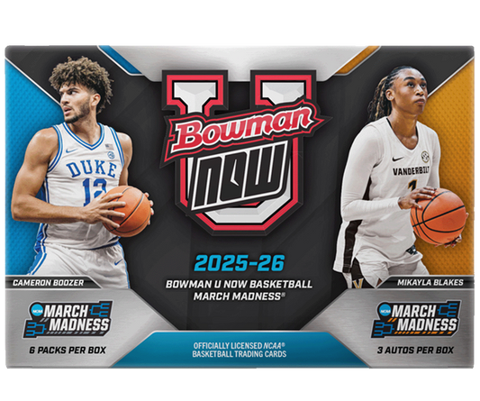 2025-26 Bowman U Now Basketball March Madness Hobby Box - 3 autographs/box