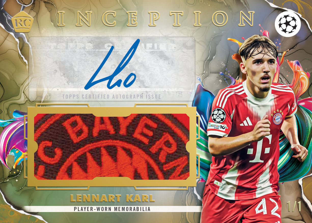 2025-26 Topps Inception UEFA Club Competitions Soccer Trading Cards Hobby Box