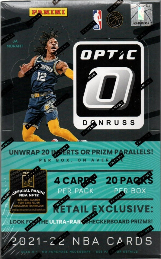 2021-22 Panini Donruss Optic Basketball Trading Cards Factory Sealed Retail Box