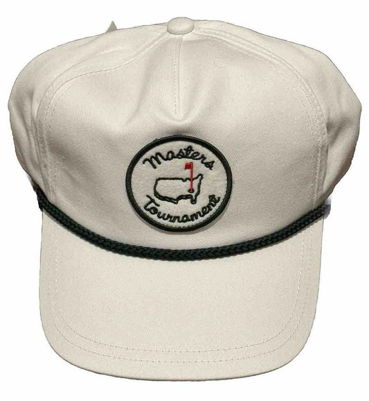 Masters Tournament White Rope Logo Retro Style Cotton Golf Hat Augusta National