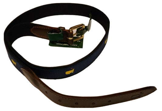 Masters Tournament Masters Logo Navy Vineyard Vines Golf Belt AGNC Size 42