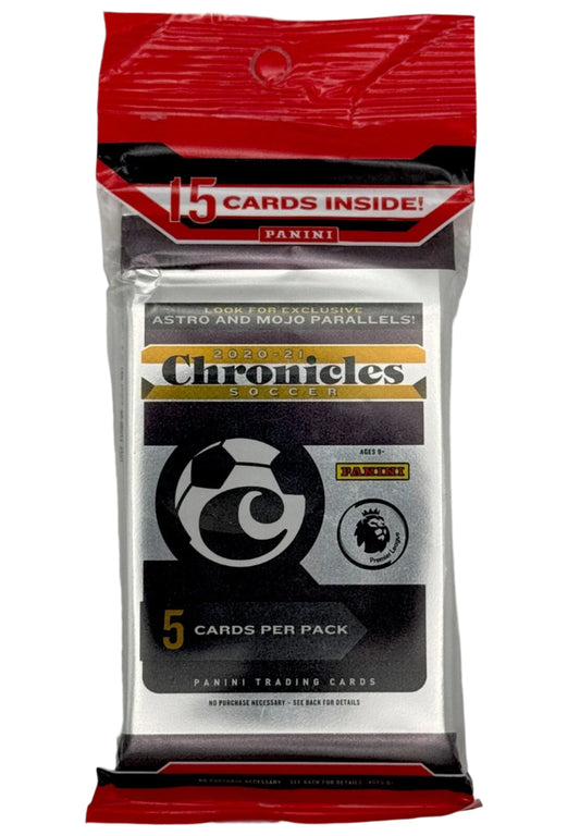 2020-21 Panini Chronicles Premier League Soccer Factory Sealed Cello Pack