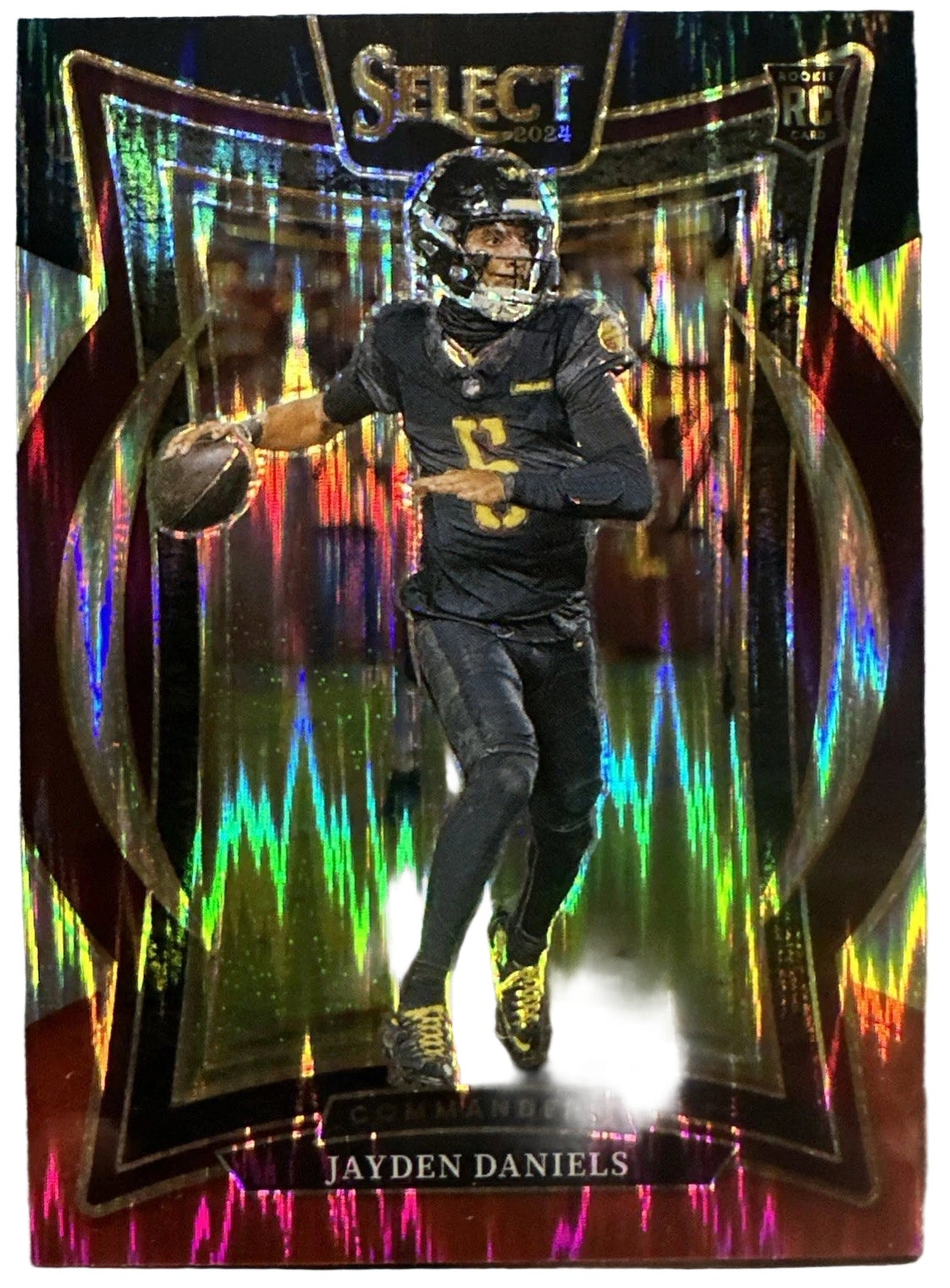 2024 Panini Select Football Trading Cards Mega Box - Black & Red Prizm Shocks