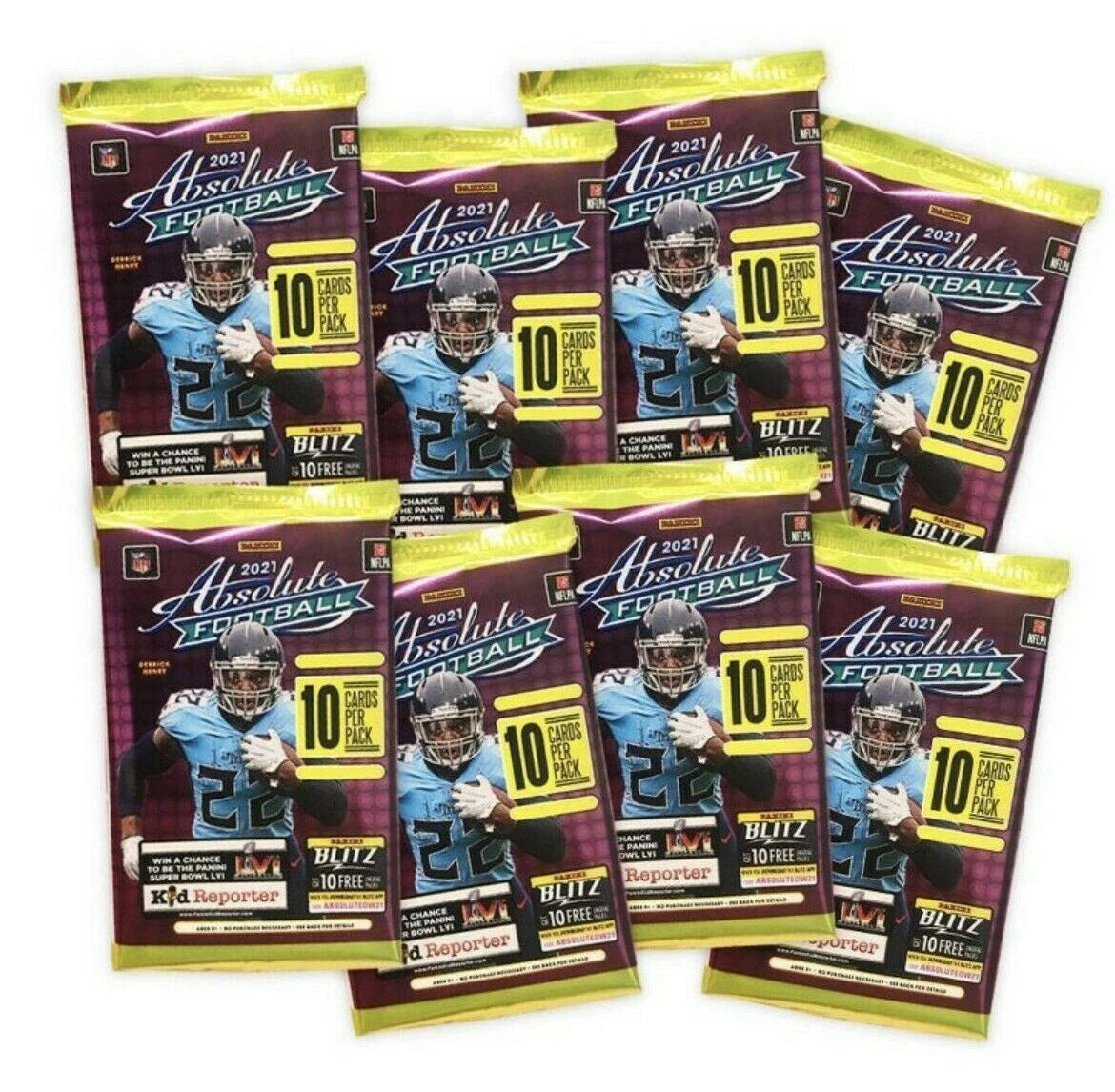 2021 Panini Absolute NFL Trading Cards Football Blaster Box 64 Cards/Box