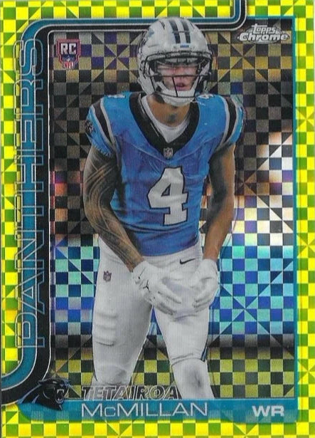 2025 Topps Chrome Football Trading Cards Factory Sealed Mega Box