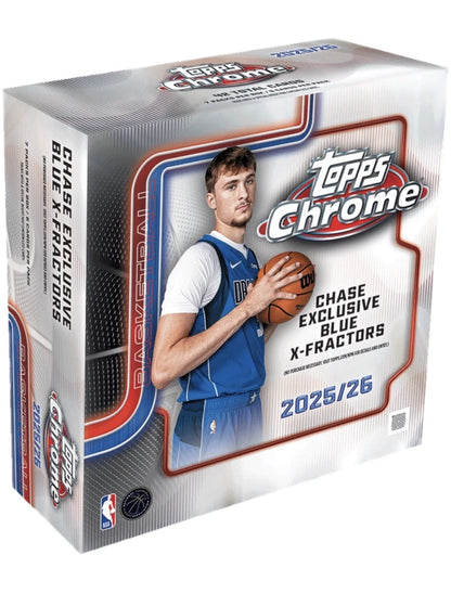2025-26 Topps Chrome Basketball Trading Cards Mega Box