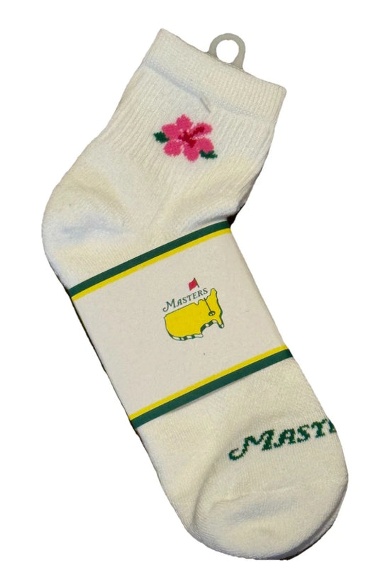 Masters White Azalea Logo Del Campo Socks - New W/Tags