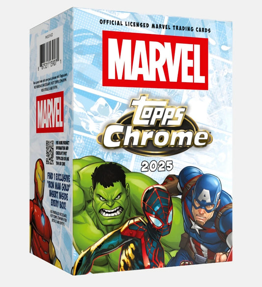 2025 Marvel Comics Topps Chrome Trading Cards Blaster Box (7 packs/Box)