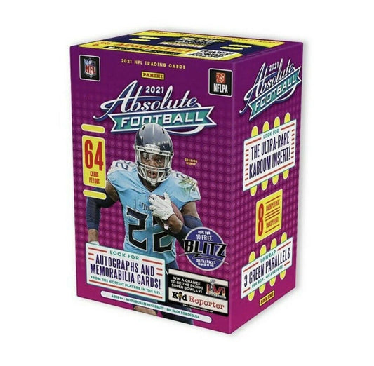2021 Panini Absolute NFL Trading Cards Football Blaster Box 64 Cards/Box