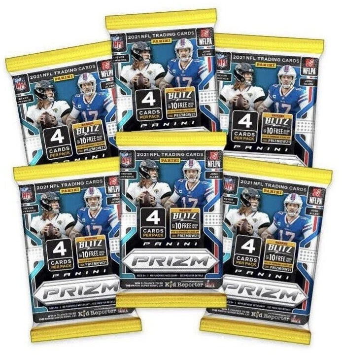 2021 Panini Prizm Football Trading Cards Blaster Box (6 packs/4cards per pack)