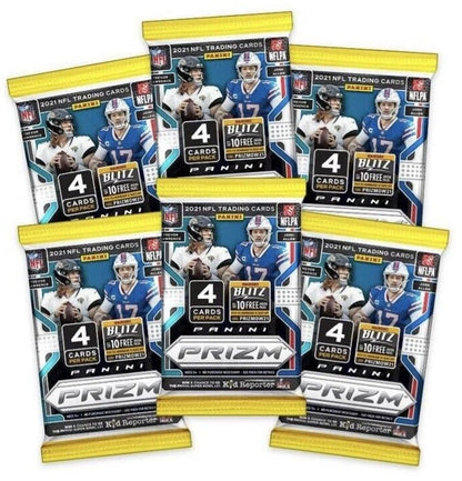 2021 Panini Prizm Football Trading Cards Blaster Box (6 packs/4cards per pack)