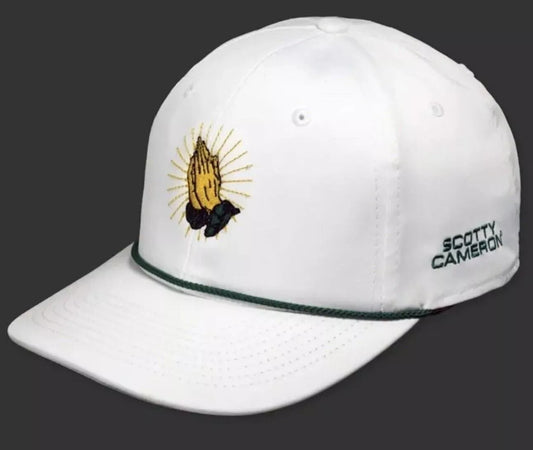 Scotty Cameron Masters White "Ahh Man" Corner Adjustable Snapback Rope Hat