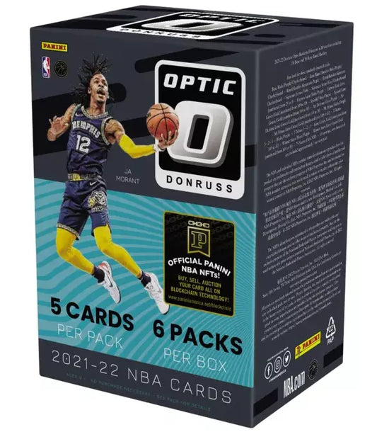 2021-22 Donruss Optic NBA Basketball Trading Cards Blaster Box - 30 Cards/Box