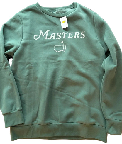 Officially Licensed Masters Golf Green Crewneck Fleece Sweatshirt - Size Large