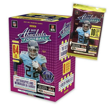 2021 Panini Absolute NFL Trading Cards Football Blaster Box 64 Cards/Box
