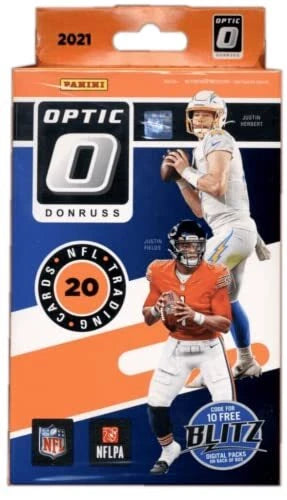 2021 Panini Donruss Optic Football Trading Cards Hanger Box - 20 Cards/Box